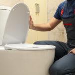man at toilet
